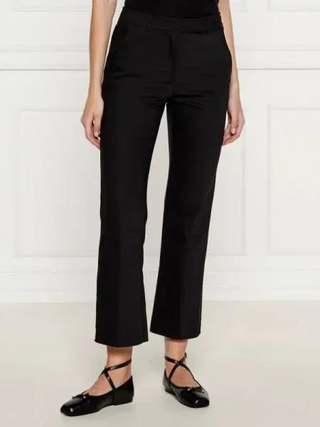 Marella Pantaloni țigarete KAPOK | flare fit negru