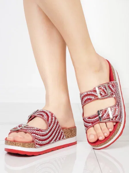 Papuci Resti cu zirconiu alb