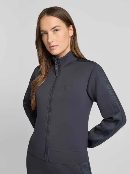 Bluza rozpinana o kroju regular fit z Mieszanka Guess czarna