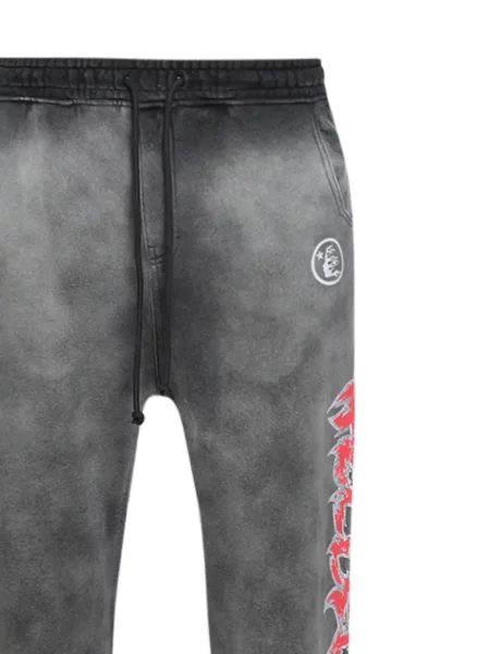 Pantaloni Hellstar cu imagine alergare gri