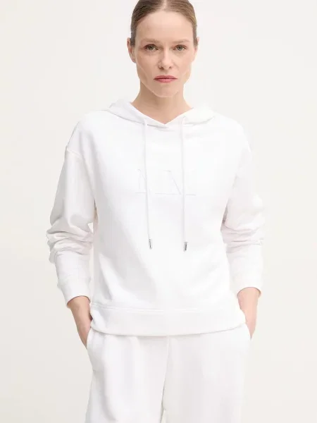 Felső női sima kapucnis fehér