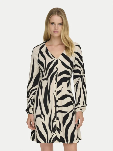 ONLY Rochie tip bluză ONLSAKURA ecru negru