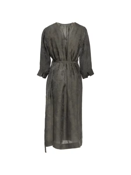 Rochie midi Uma Wang din jacard plic gri