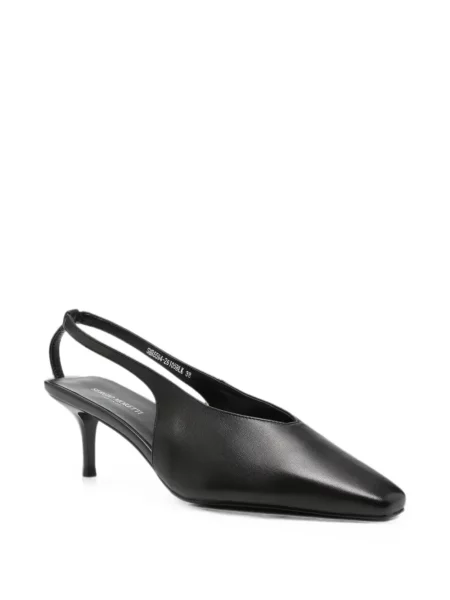 Pantofi cu toc Sergio Moretti Firenze slingback negru
