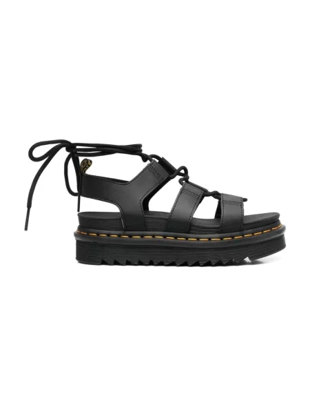 Sneakersy Dr. Martens sznurowane skórzane czarne