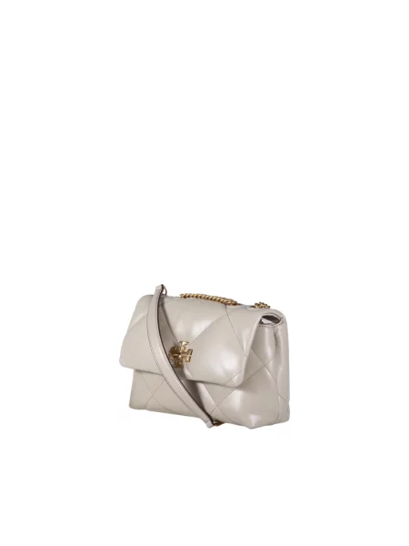 Torebka Tory Burch skórzana szara