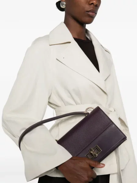 Body Furla din piele violet