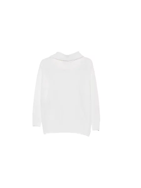 Sweter z golfem D.exterior wełniany biały