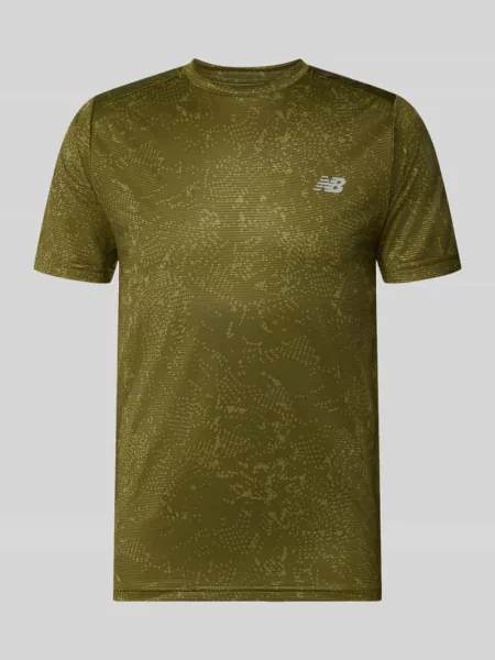 Koszulka New Balance Essentials Printed T-Shirt wakame/sport green zielona