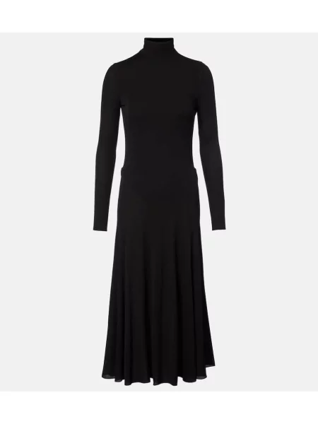 Sukienka midi Alaïa do kolan garniturowa czarna