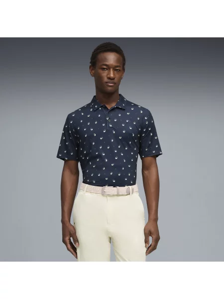 Koszulka polo PUMA x ARNOLD PALMER CLOUDSPUN Lemon Akcesoria M niebieski