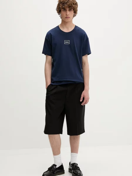 HUGO loungewear kratka majica z bombažem Laze T-Shirt modra