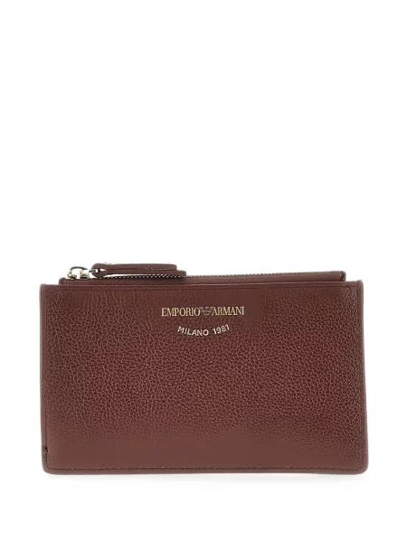 Portofel Emporio Armani din piele roșu