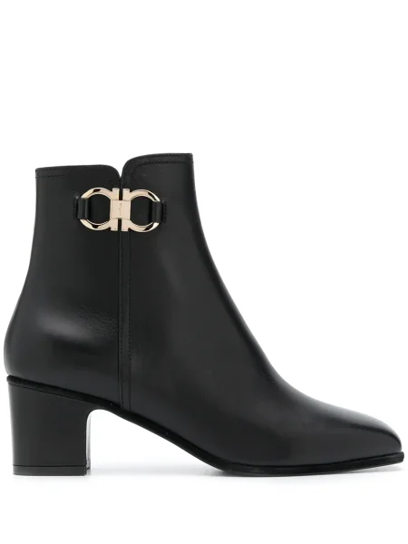 Cizme scurte Ferragamo din piele negru