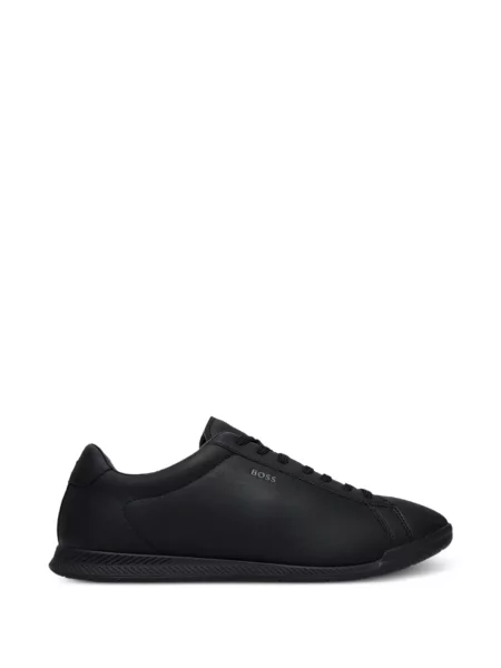 Sneakerși Boss cu imagine negru
