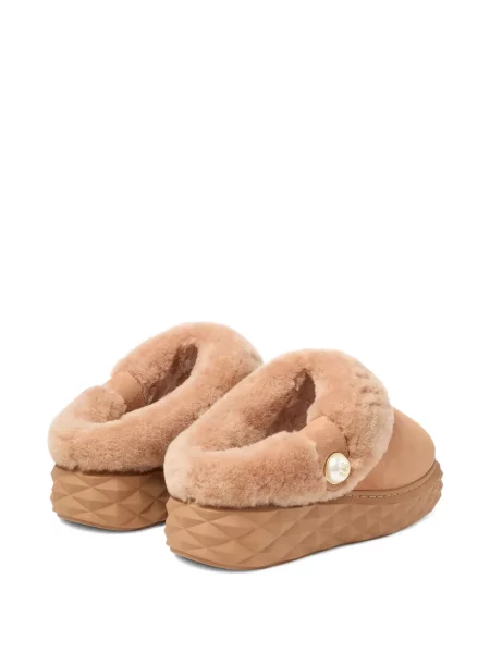 Papuci de casă Jimmy Choo maro
