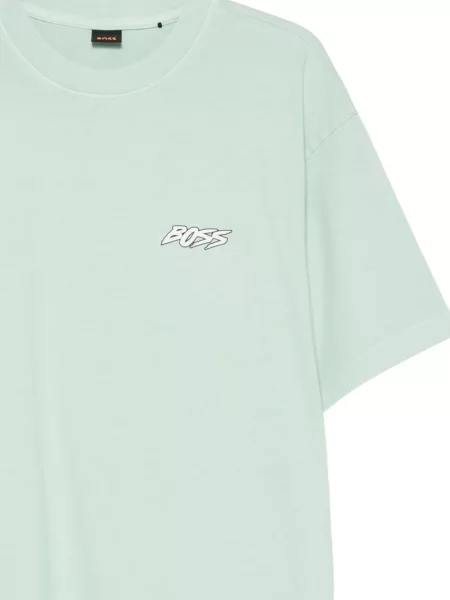 Tricou Boss cu imagine verde