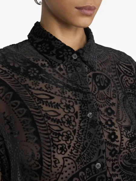Cămașă Etro cu model floral negru