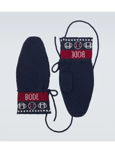 Rokavice Bode iz alpake modra