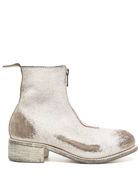 Zkrácené polokozačky Guidi bílé