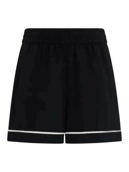 Lniane szorty Red Valentino casual czarne