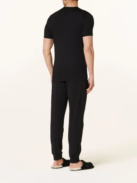 Zimmerli T-Shirt Pureness schwarz biała