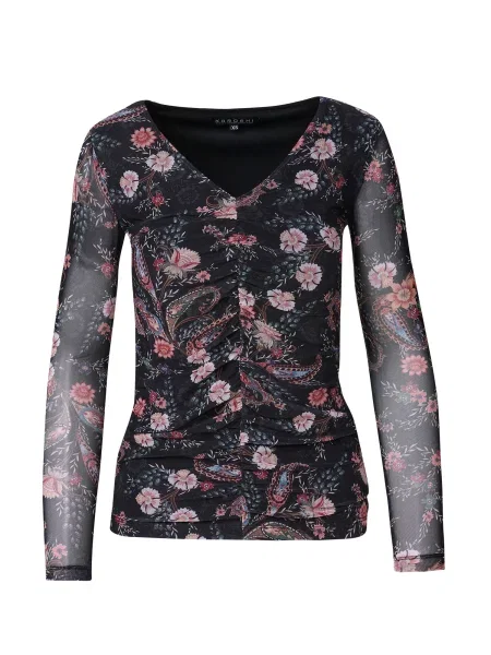 KOROSHI Tričko růžová černá