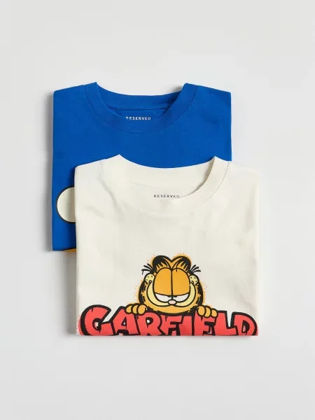 Reserved Tričko Garfield 2 pack krémová