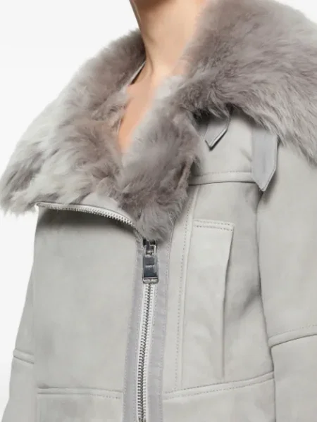 Geanta de piele Dondup gri