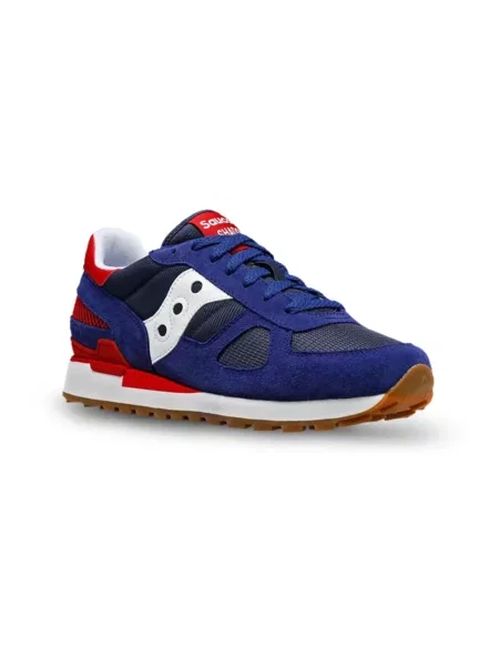 Sneakersy Saucony zamszowe niebieskie