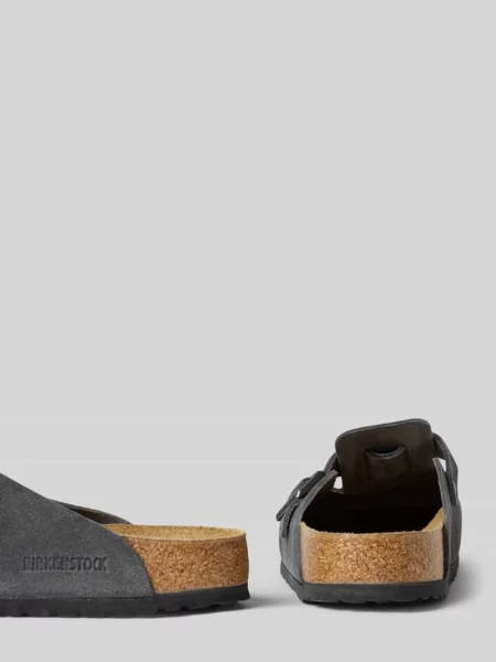 Chodaki Birkenstock zamszowe szare