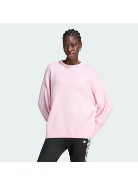 SWETER Z DZIANINY ADIDAS ORIGINALS ATHL DEPT różowy