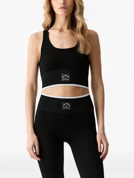 Top Karl Lagerfeld tricotate cu autograf negru