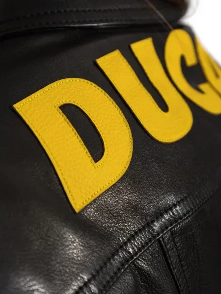 Geanta de piele Dsquared2 negru