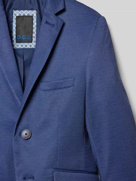 Żakiet o kroju slim fit z kołnierzem z połami G.o.l. granatowa