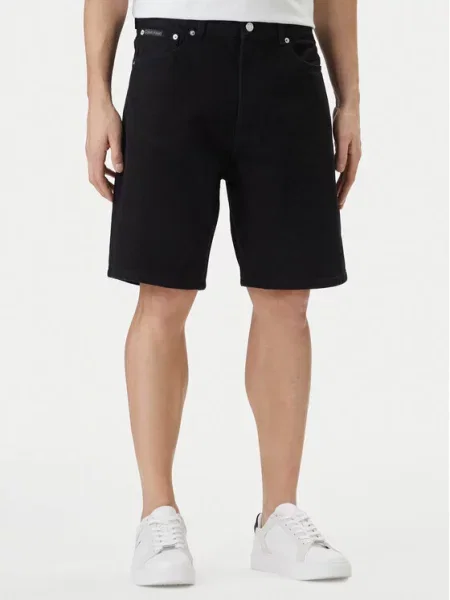 Džínové šortky Calvin Klein Jeans černé