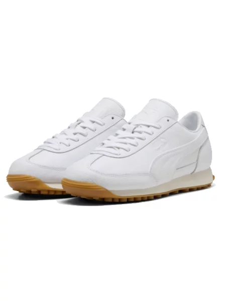 Lniane sneakersy Puma Easy Rider retro białe