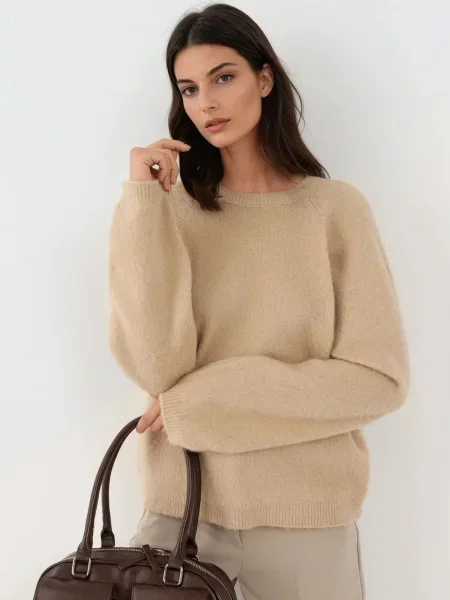 Hiccup Pulover Pullover svetlo bež
