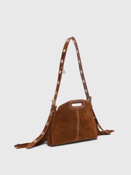 Замшевая сумка Maje