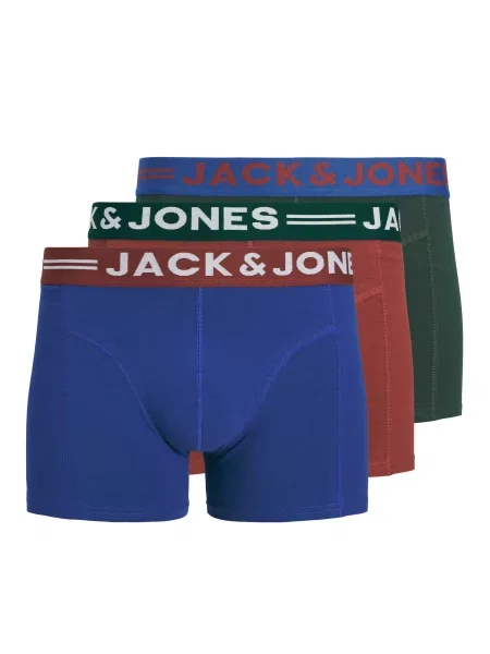 JACK & JONES Boxeri JACLICHFIELD albastru / verde / sângeriu alb