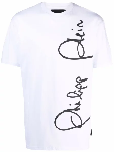Tricou Philipp Plein alb