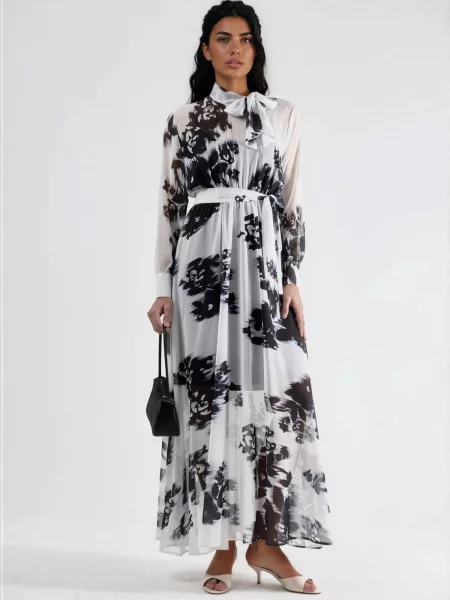 MSN Collection Šaty Maxi' bílá
