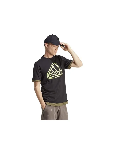 Póló Adidas autogrammal fekete