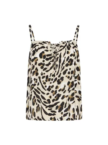 Wielobarwność top Ichi z nadrukiem z nadrukiem zwierzęcym