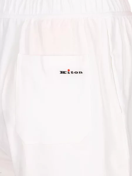 Pantaloni scurți Kiton alb