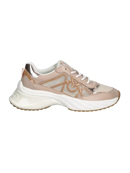 Sneakersy Pinko skórzane różowe