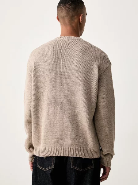 A.P.C. sweter wełniany pull george beżowy