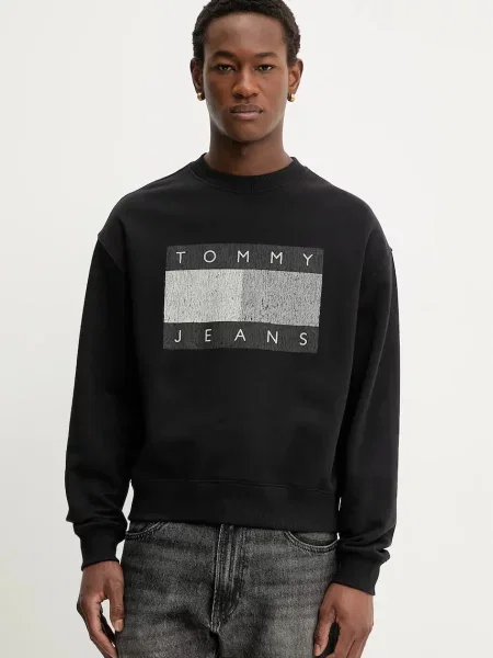 Tommy Jeans hanorac de negru