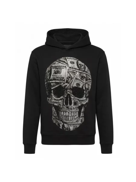Bluza z kapturem Philipp Plein z kapturem czarna