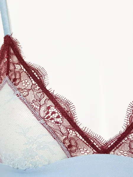 Love Stories Trojúhelníková Podprsenka Love Lace tmavě modrá / tmavě červená